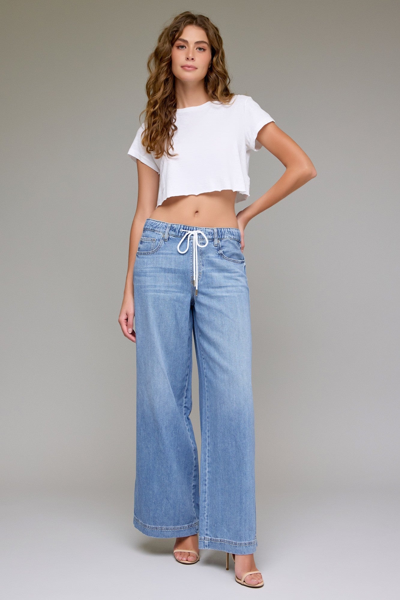 Hidden Nori Super Soft Drawstring Waistband Jean
