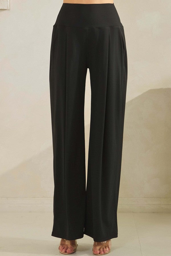 High Rise Wide Leg Pocket Pant