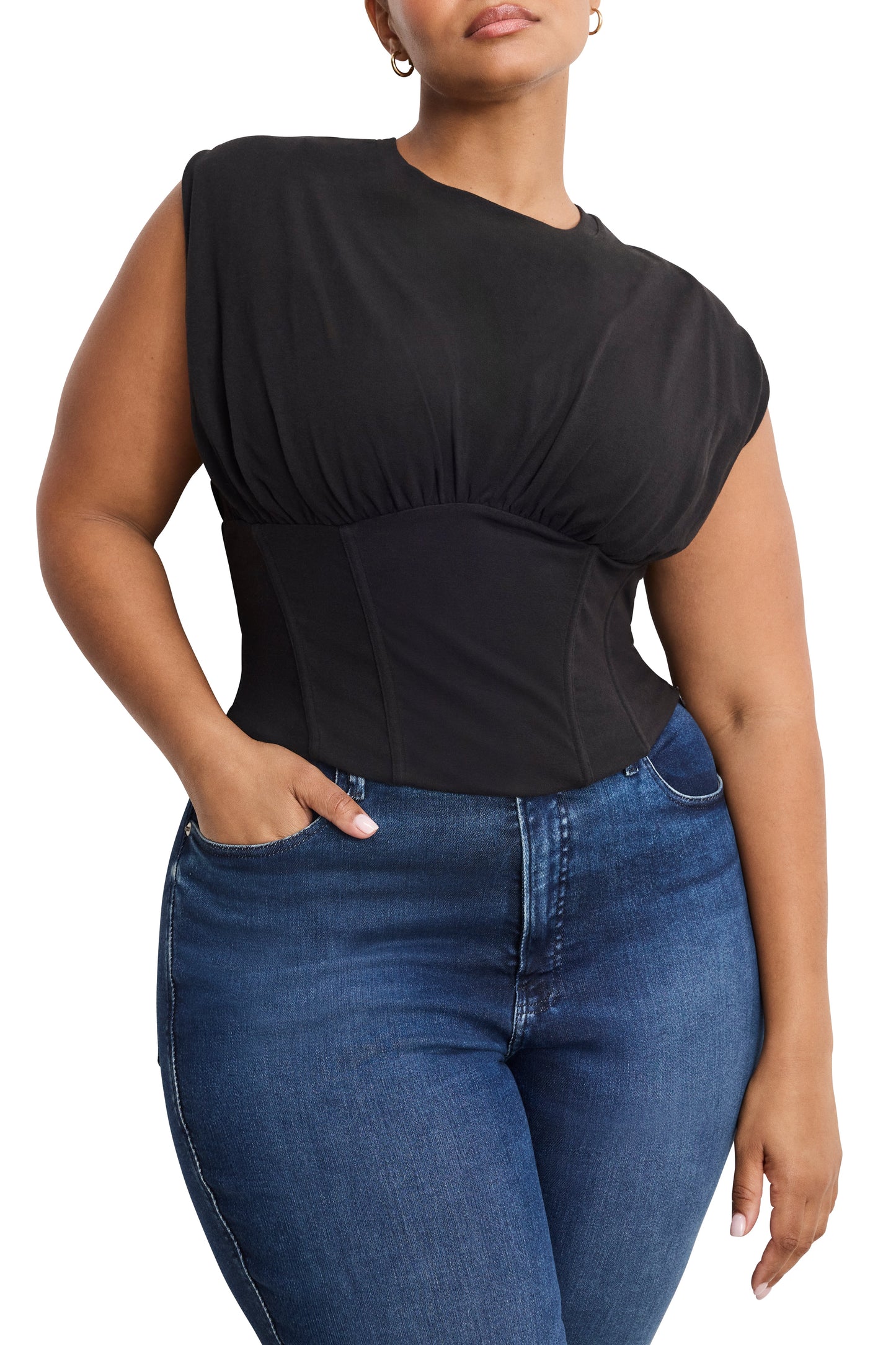Good American Sleeveless Corset Top