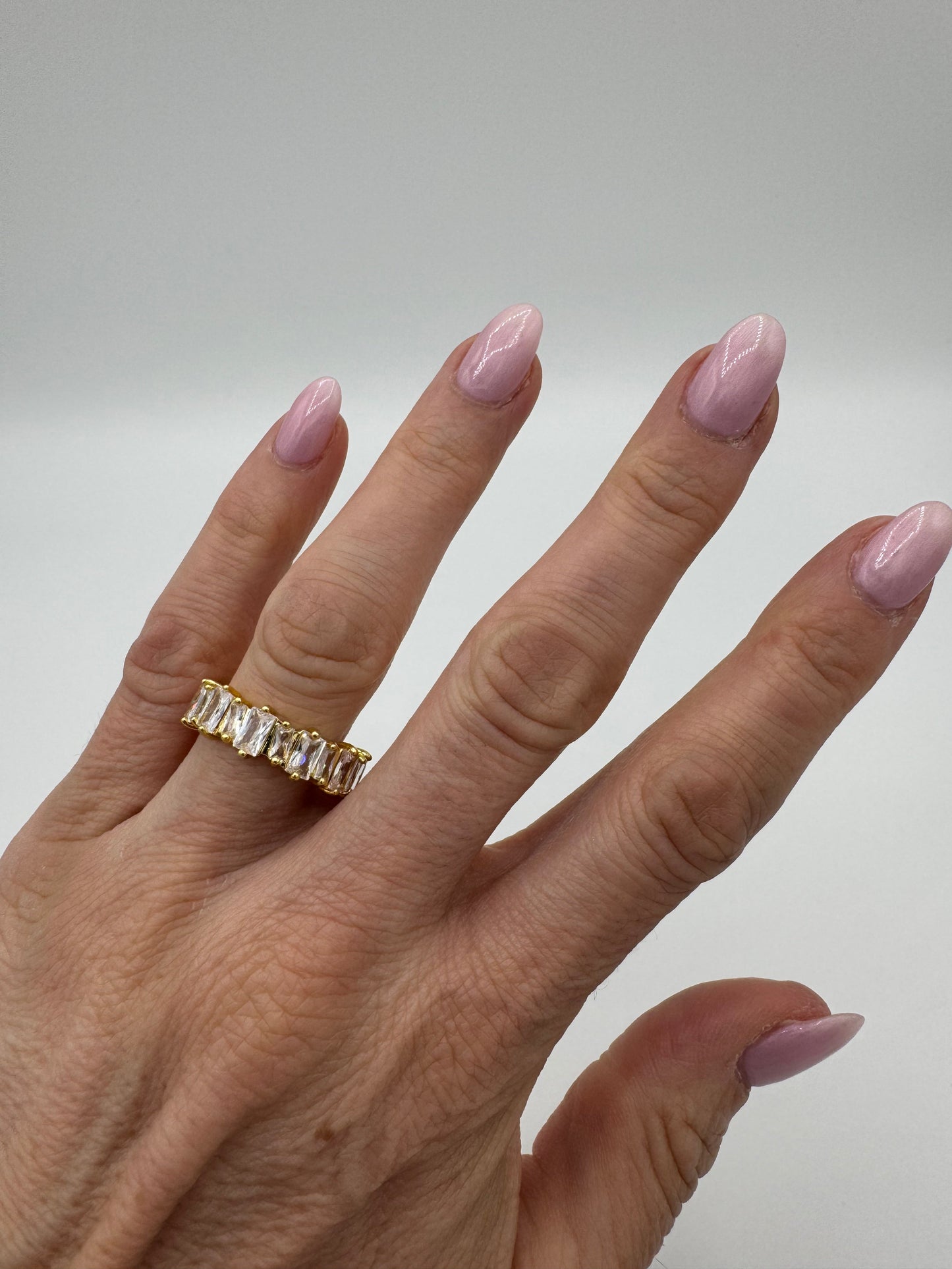 Jagged CZ Ring