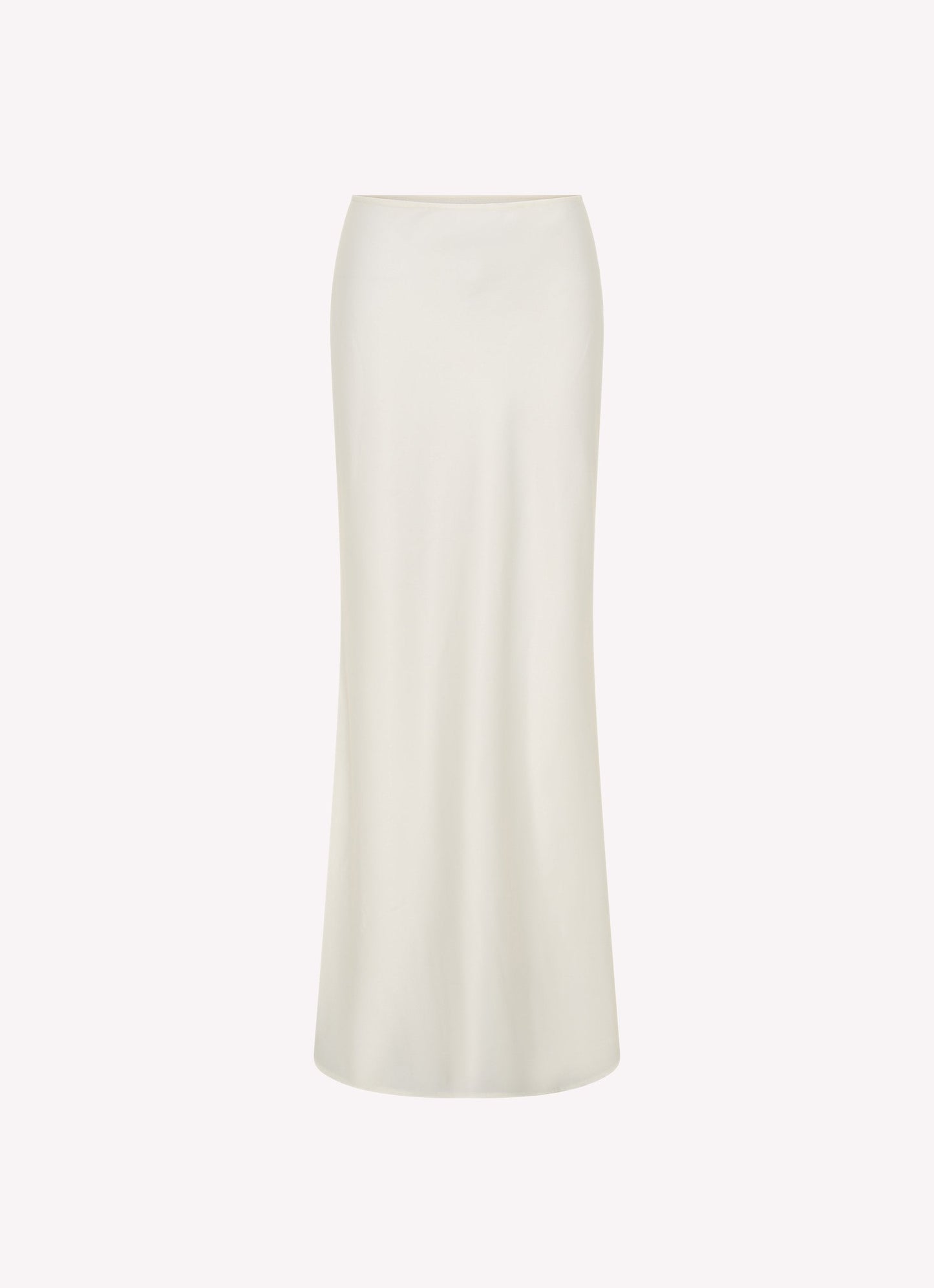 Mina Satin Maxi Skirt - White