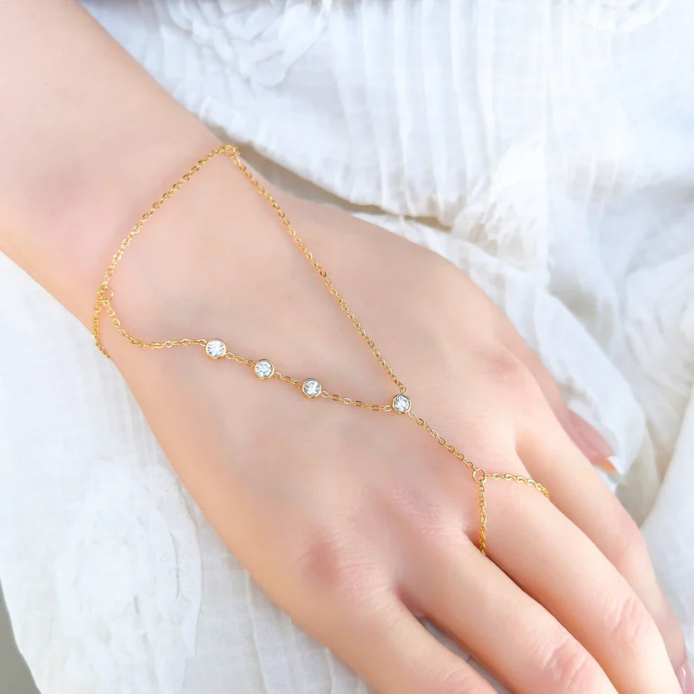 Hand Chain with Stones