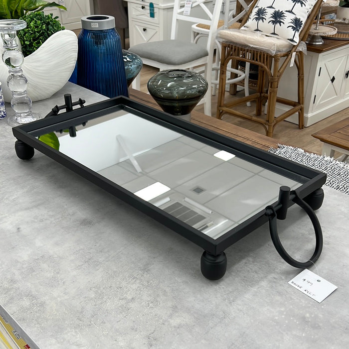Black Iron Rectangle Tray Small