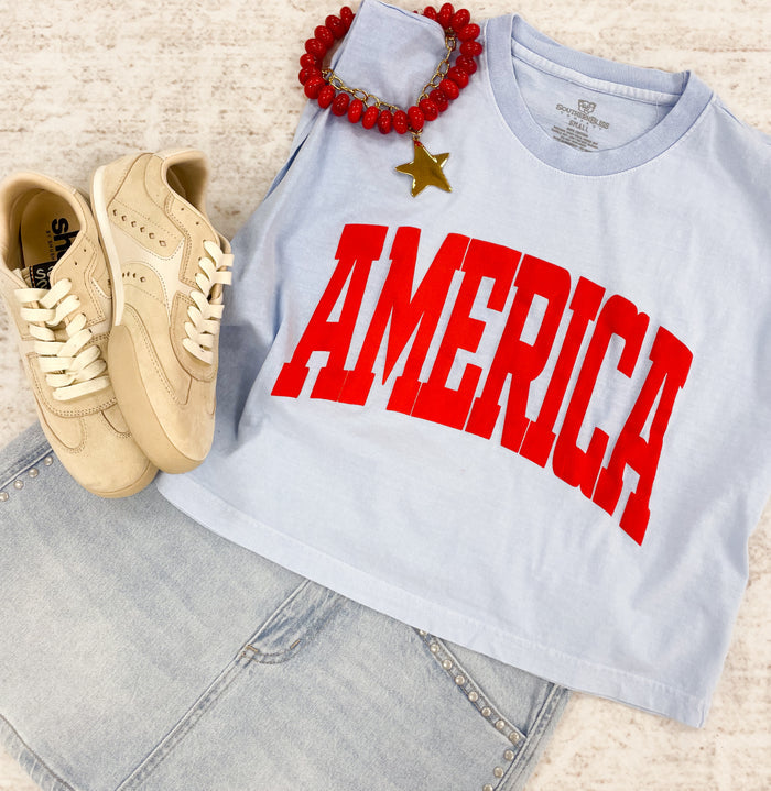 - FINAL SALE - The America Puff Muscle Tank