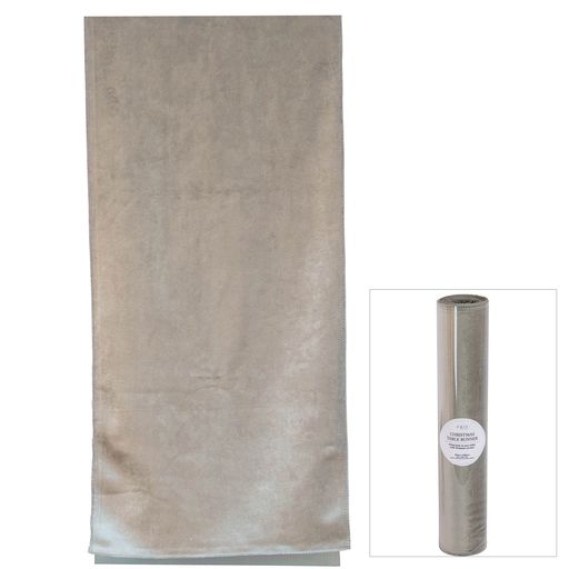 Luxe Velvet Table Runner Silver