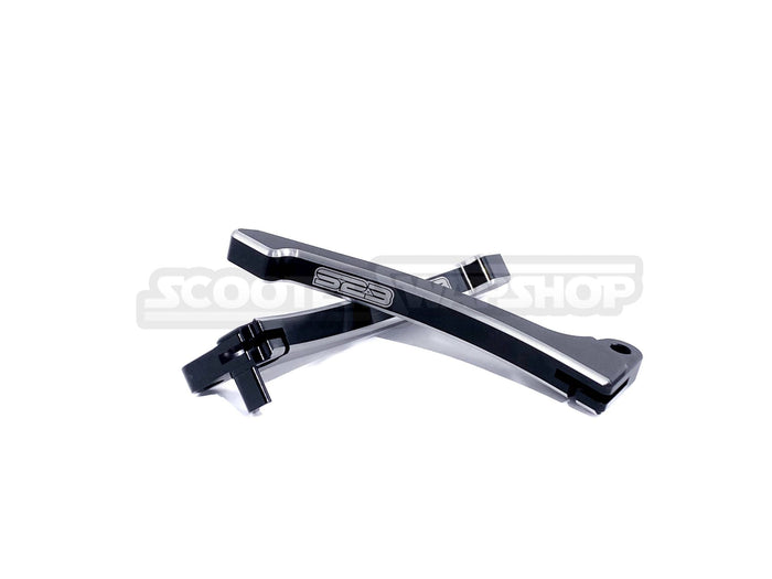 S23 billet anodized honda levers elite spree met aero CH80 - ScooterSwapShop