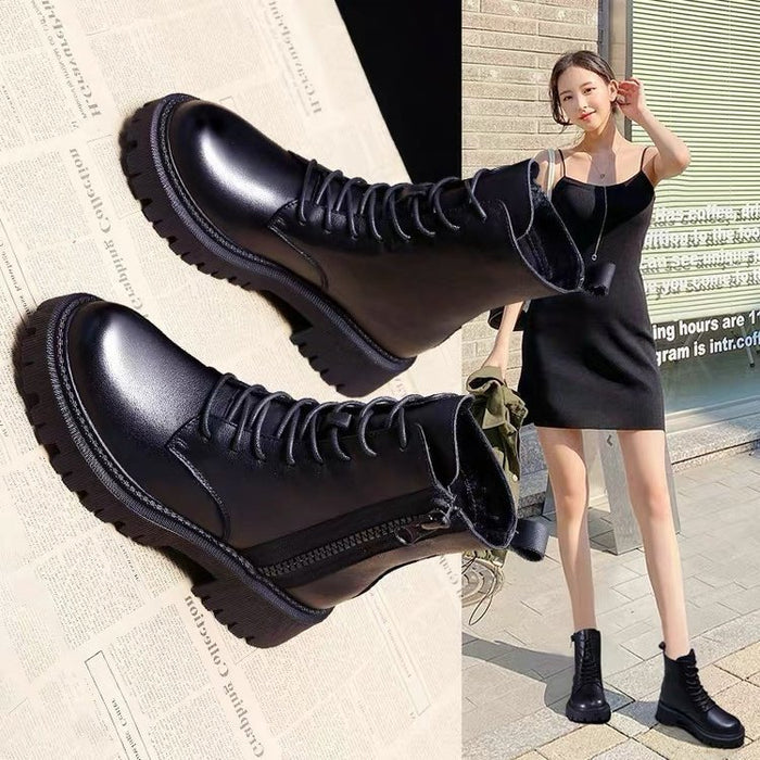 SH424 - British Mid Calf Retro Luxury Boots