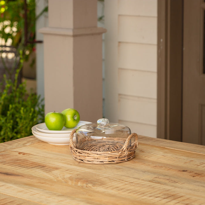 Small Cloche Covered Basket Set/4