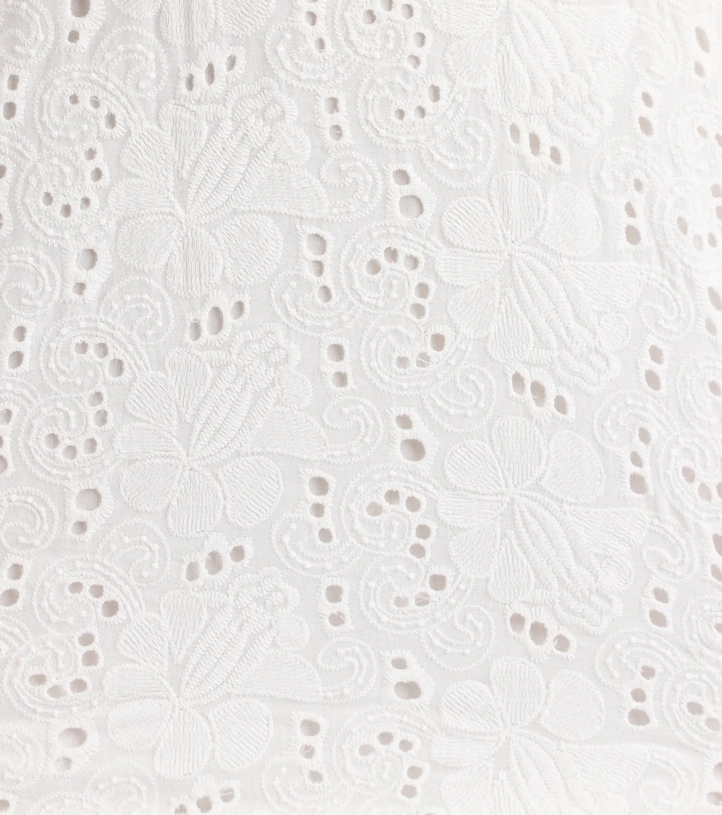Sweet Lace-Up Cutout Eyelet Skater Dress