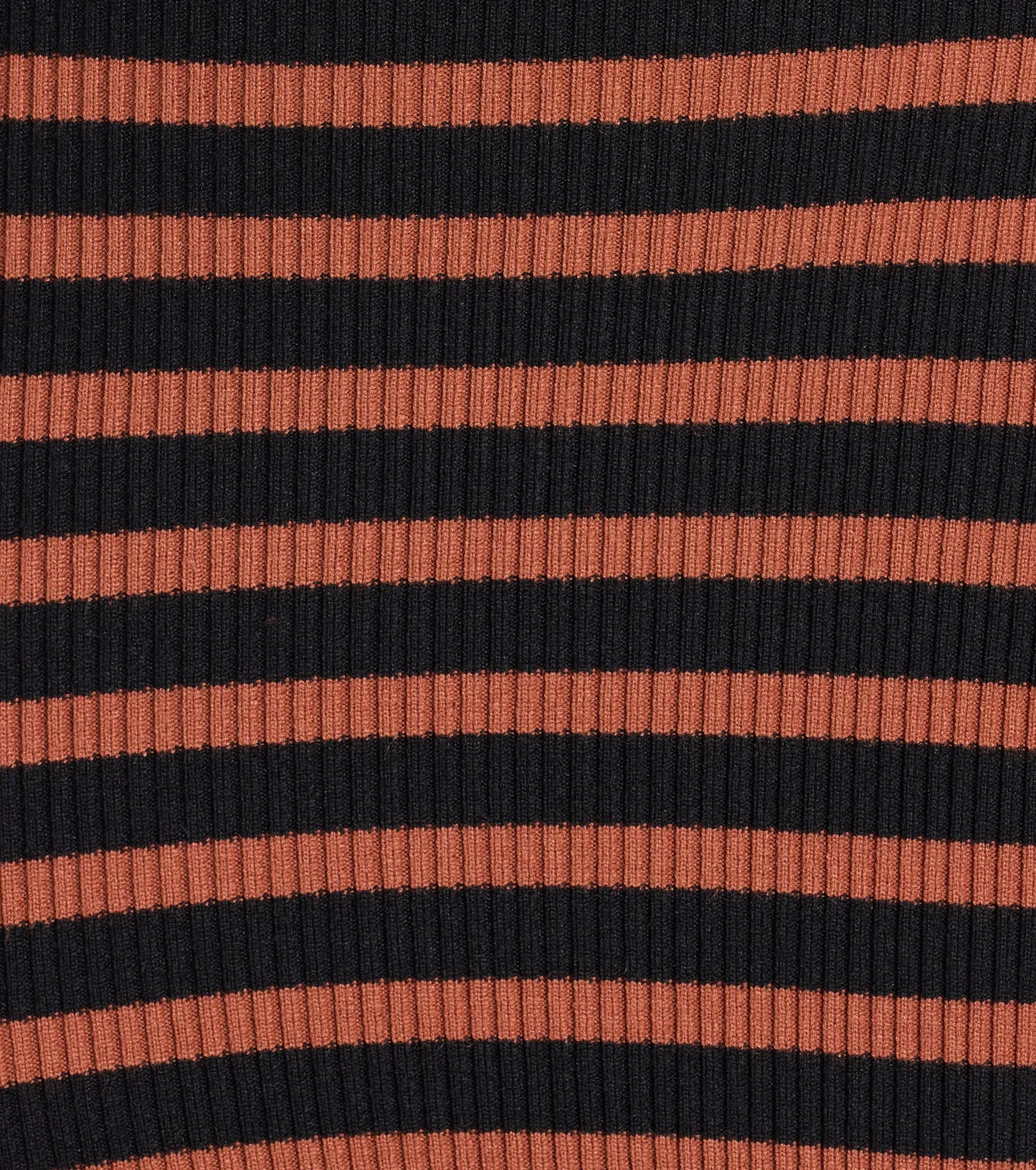 Trendy Staple Striped Ribbed Knit Midi Dress