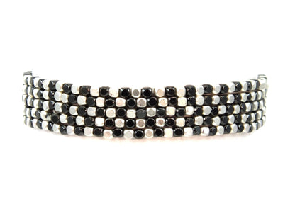 5-Strand Metal Bead Bracelet