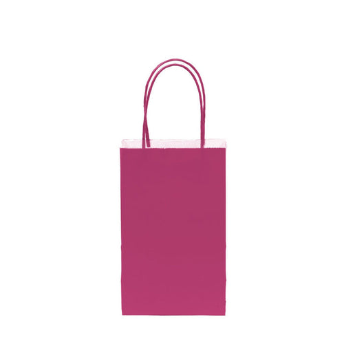 12 pcs- Solid Magenta Color Kraft Bag 5" x 8.25"