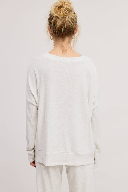 Brushed Round Neck Pullover