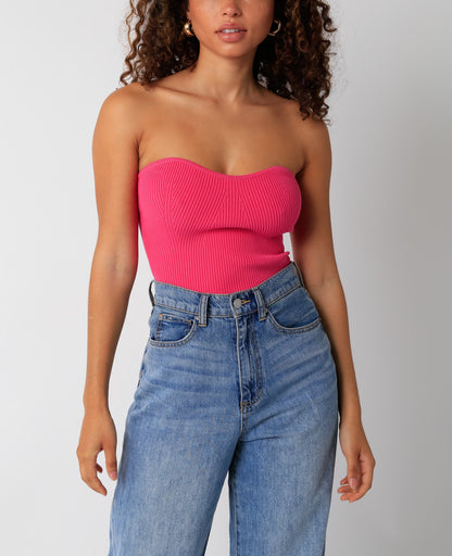 Danielle Ribbed Tube Top