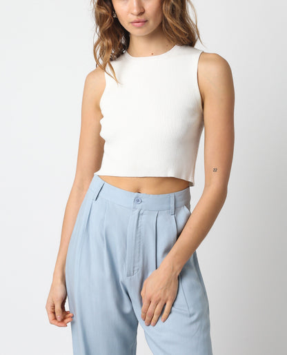 Charlotte Ribbed Crop Tank
