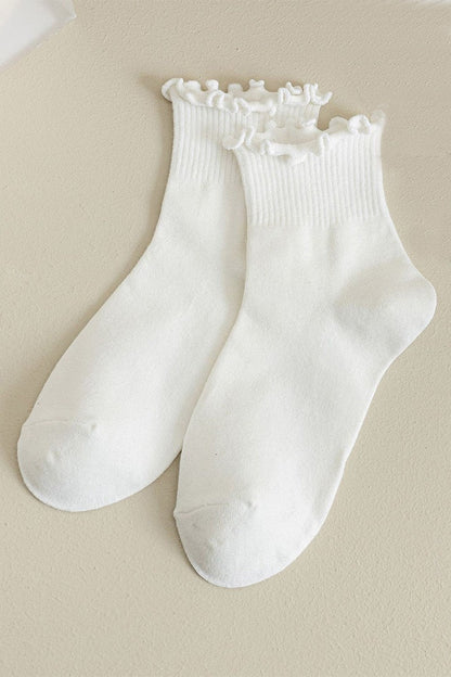 Lettuce Trim Crew Socks