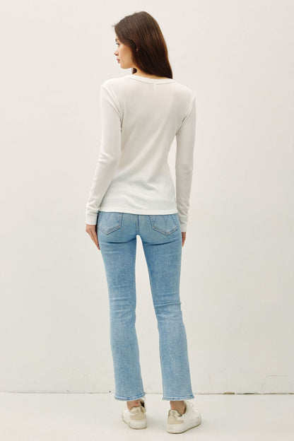 Classic Long Sleeve Ribbed Tee
