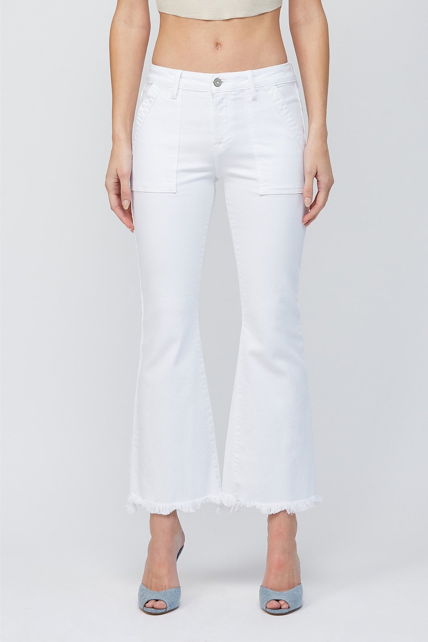 Hidden Cargo Pocket Cropped Flare