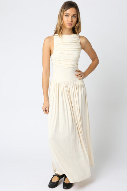 High Neck Maxi Dress