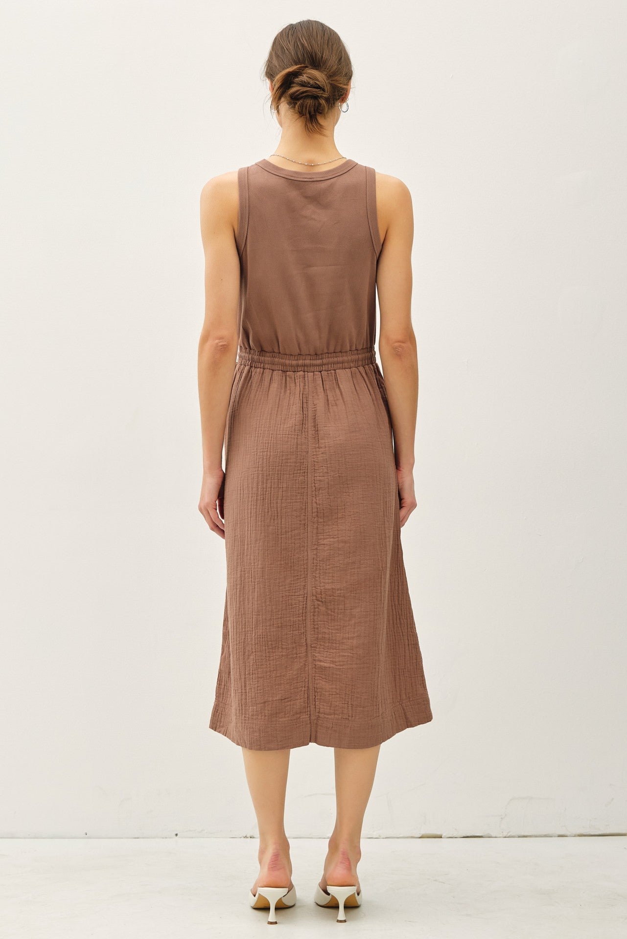 Pocket Front Midi Dress
