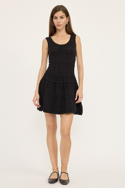 Fit & Flare Knit Dress