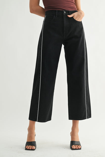 Just Black Barrel Jean Twist