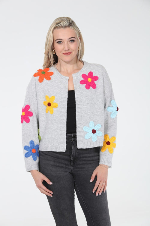 Daisy Flower Cardigan