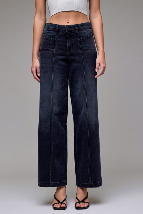 Hidden Nori Mid Rise Wide Leg Jean