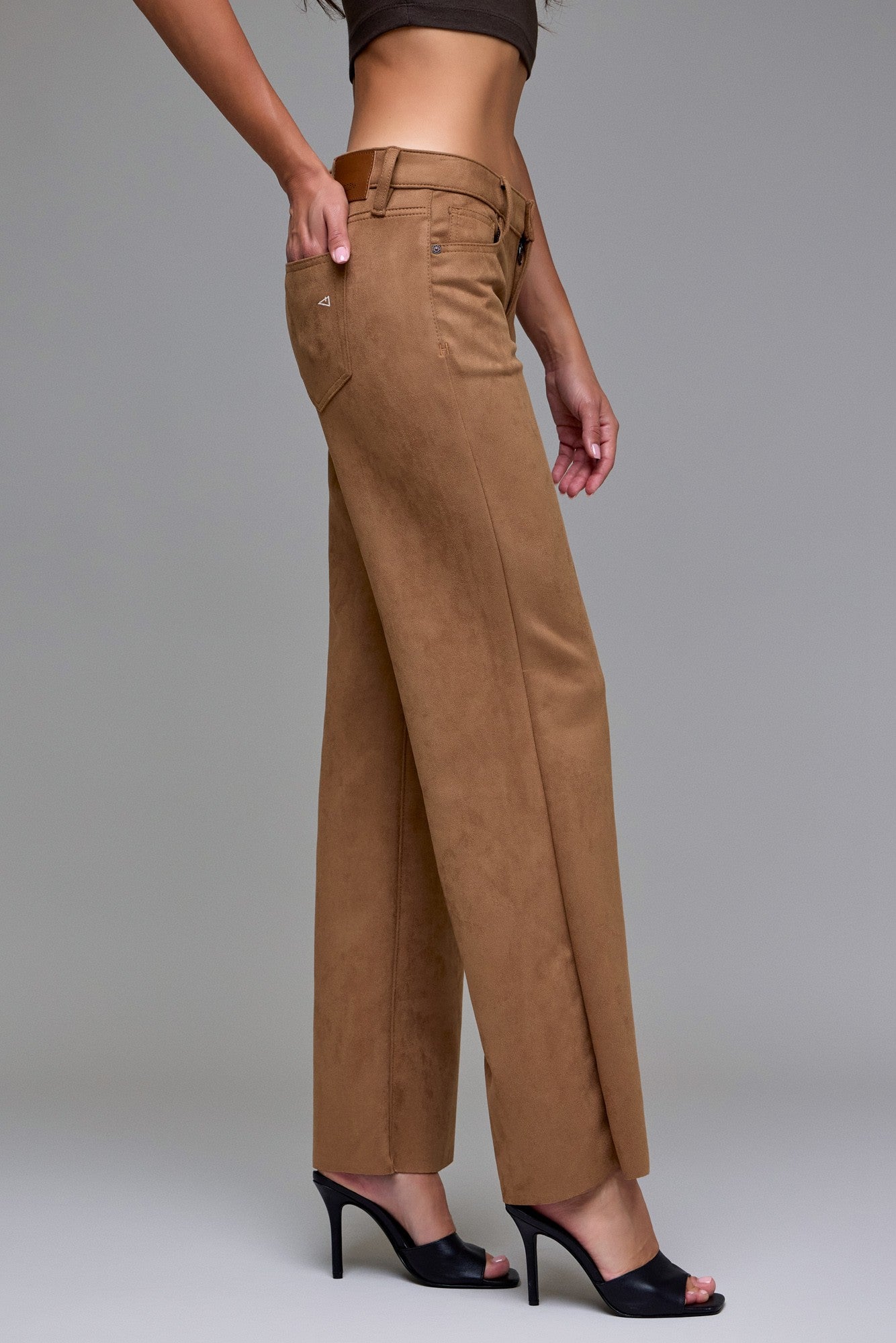 Hidden 32" Inseam Comfort Flare-Suede
