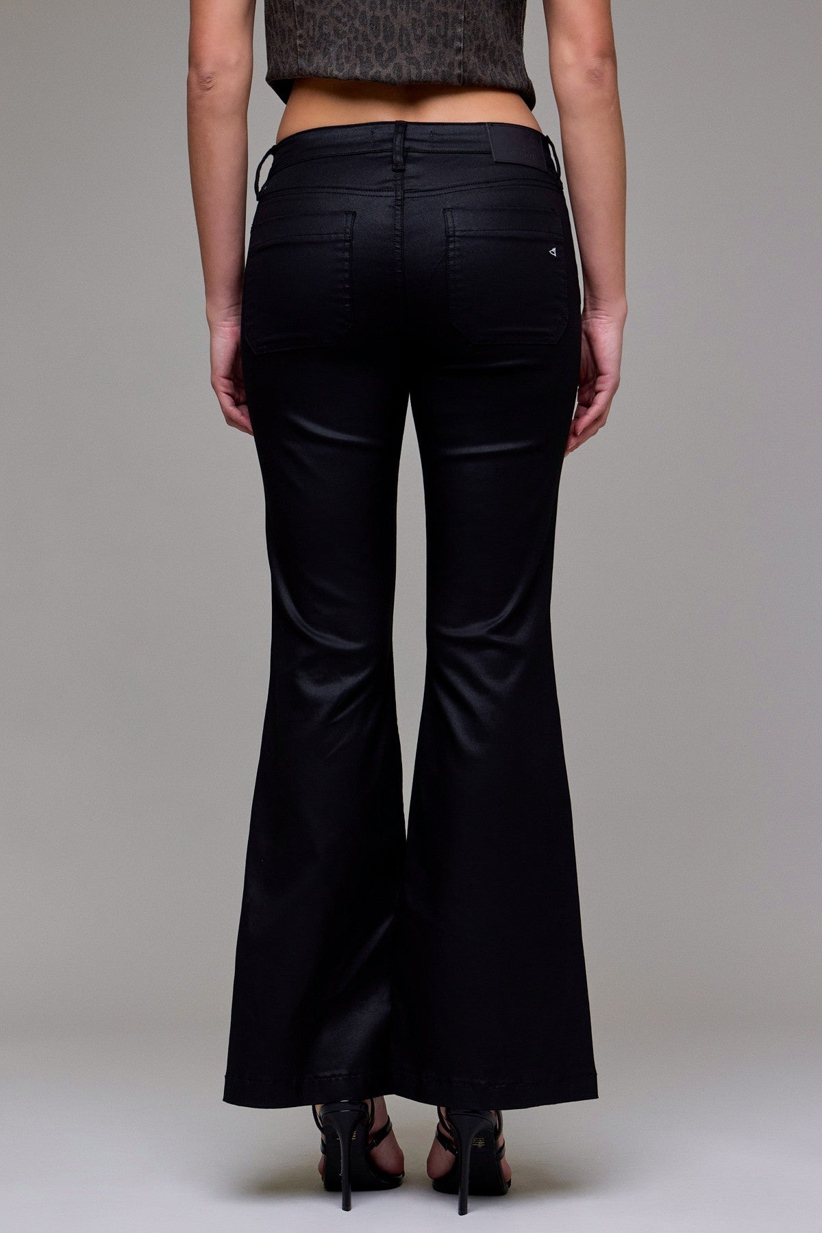 Hidden Low Rise Comfort Coated Flare Jean