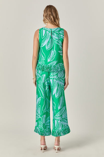 Endless Rose Fringe Printed Top