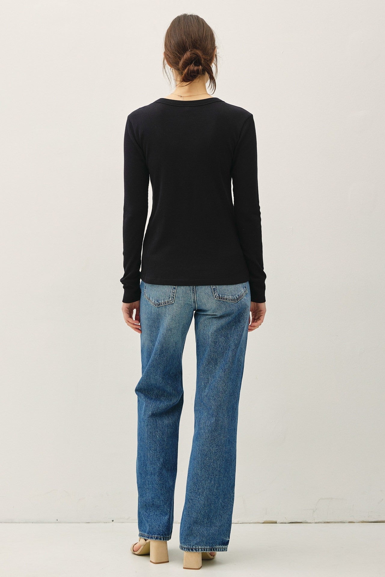 Classic Long Sleeve Ribbed Tee