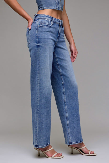 Hidden Mid Rise Logan Dad Jean