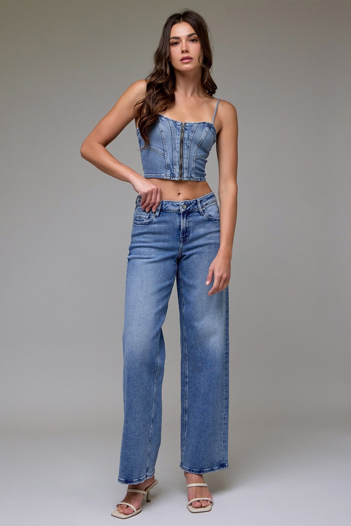 Hidden Mid Rise Logan Dad Jean