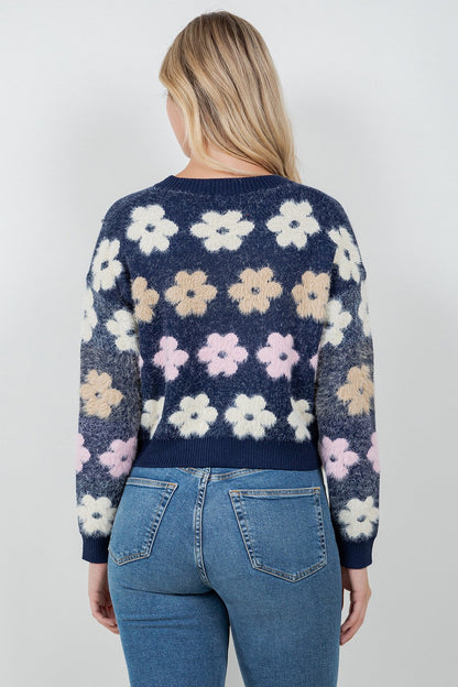 Flower Pullover Sweater