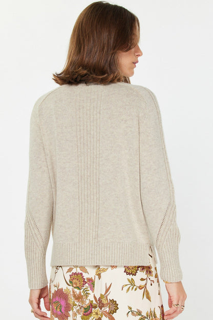 Current Air Turtleneck Cashmere Blend Sweater