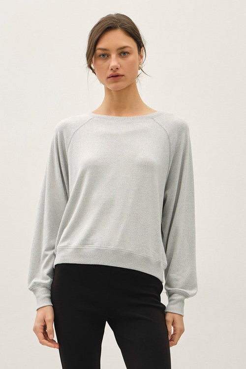 Baseball Style Long-sleeve Boxy Cut Tee