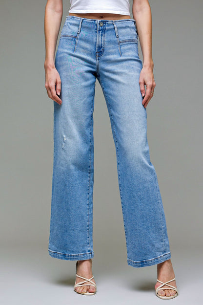 Hidden Logan Mid Rise Dad Jean