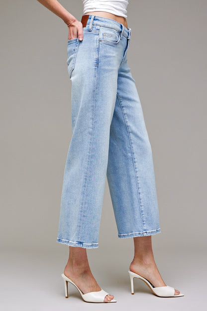 Hidden Logan Mid Rise Petite Dad Jean