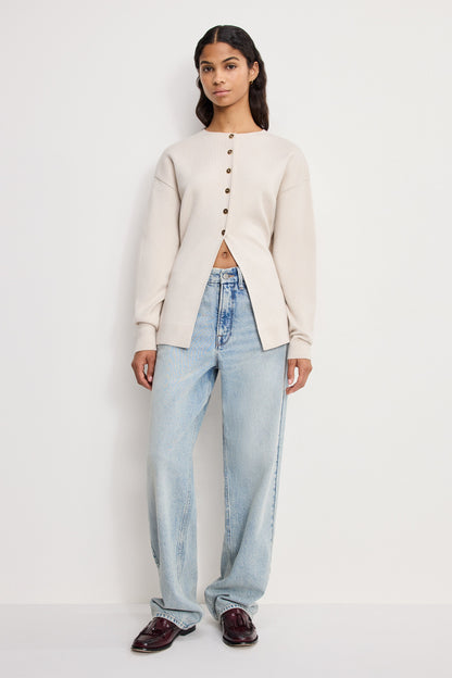 Good American Exaggerated Sleeve Cardigan