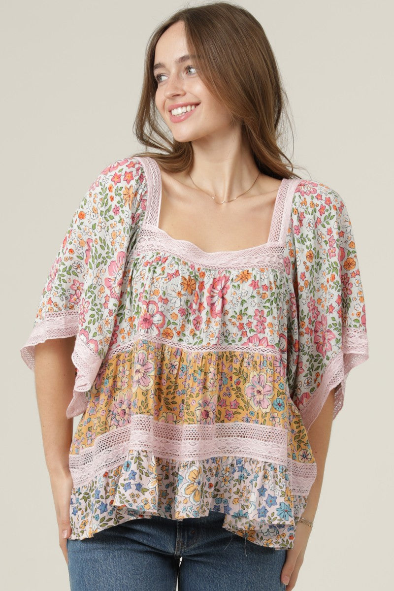 Mid Length Embroidered Detail Sleeve