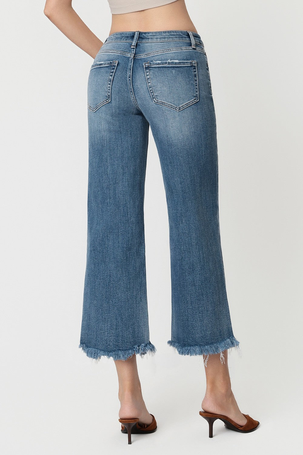 Flying Monkey High Rise Crop Wide Leg