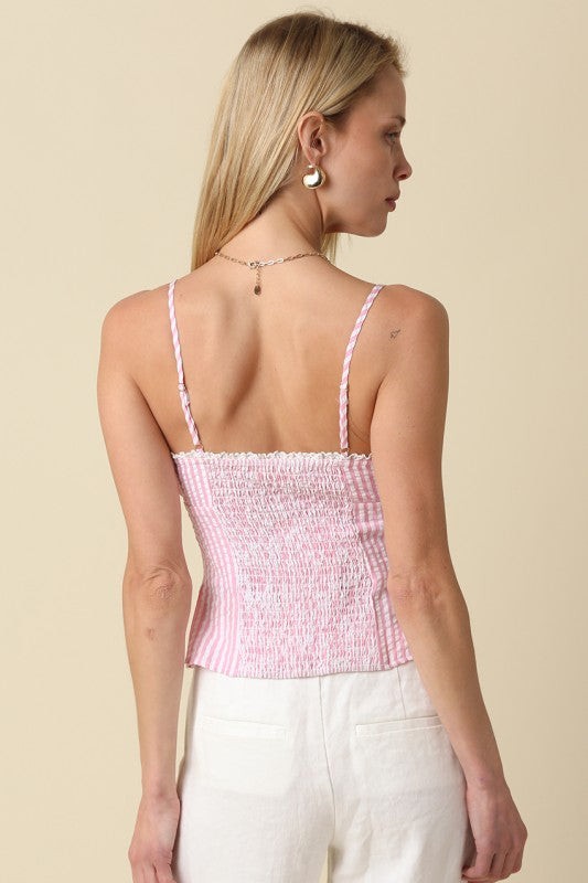 Pink Stripe Top