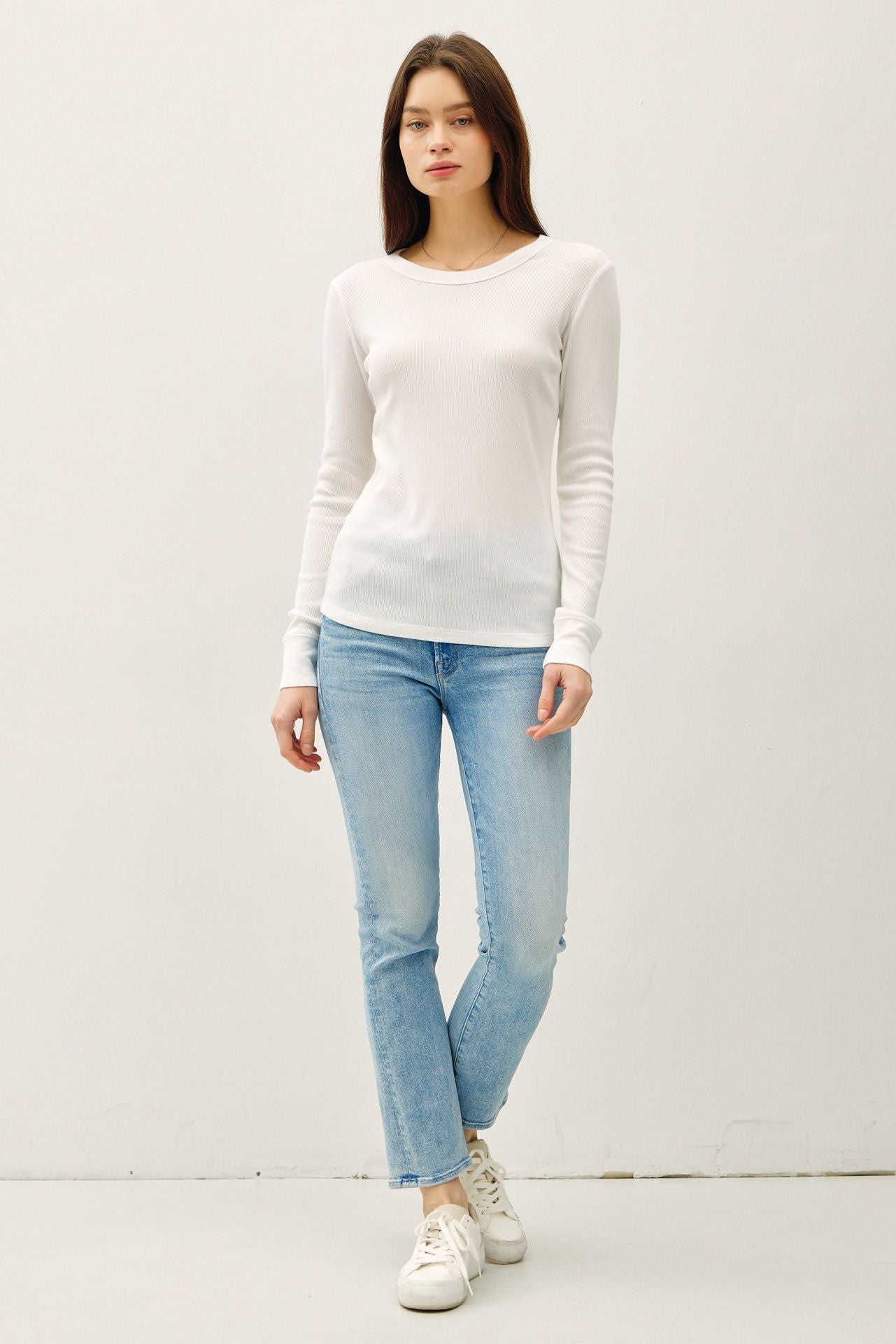 Classic Long Sleeve Ribbed Tee