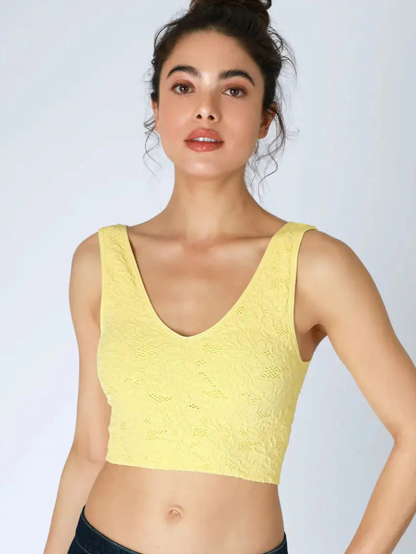 Niki Biki Lace V-Neck Tank