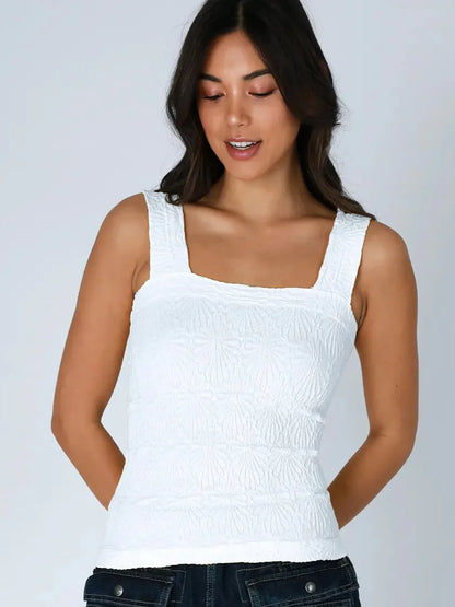 Niki Biki Lace Textured Square Top
