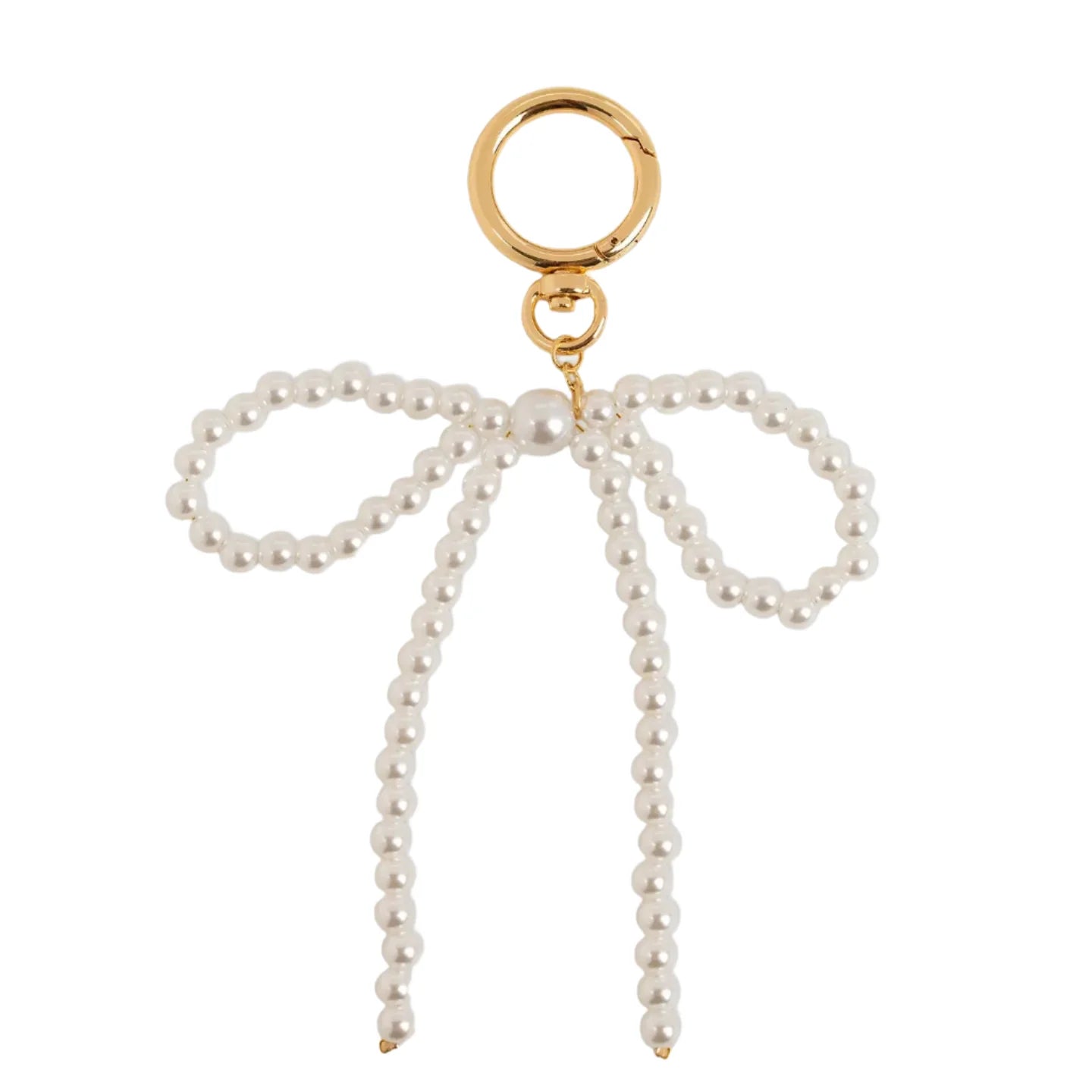 Pearl Bow Bag Charm