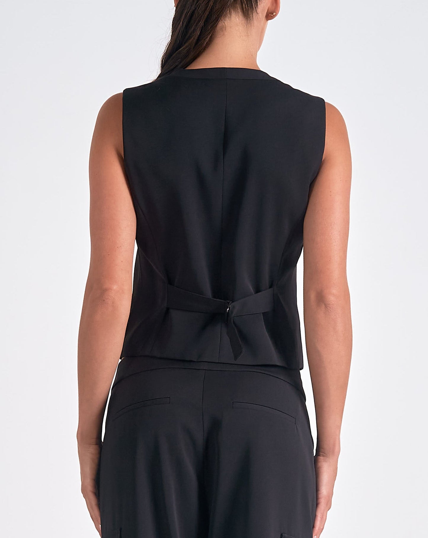 Elan Fitted Button Front Vest