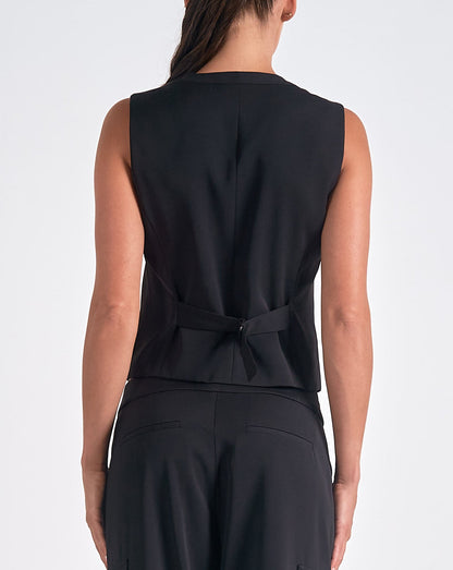 Elan Fitted Button Front Vest