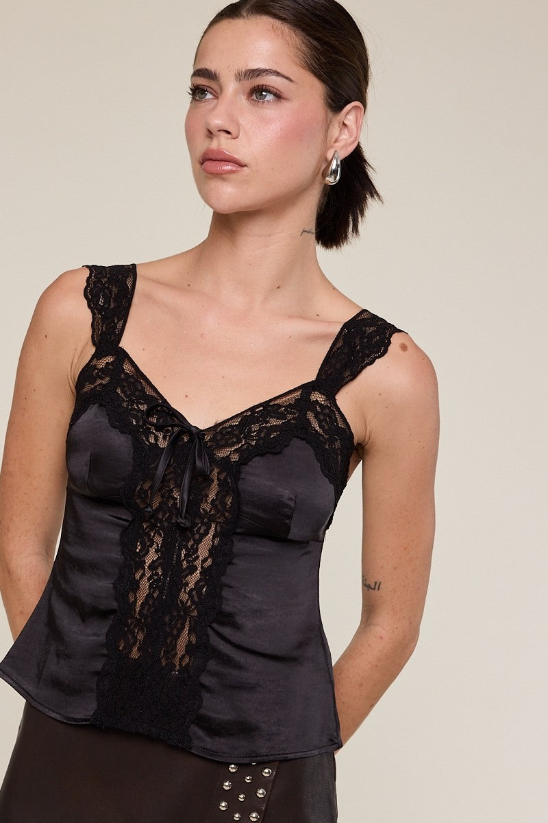 Satin Lace Cami